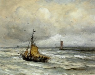 Hendrik Willem Mesdag Off The Coast Wandbild