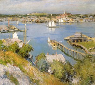 Willard Leroy Metcalf Gloucester Harbour Wandbild