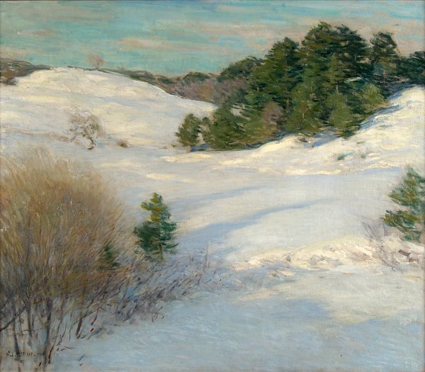 Willard Leroy Metcalf Midwinter Wandbild