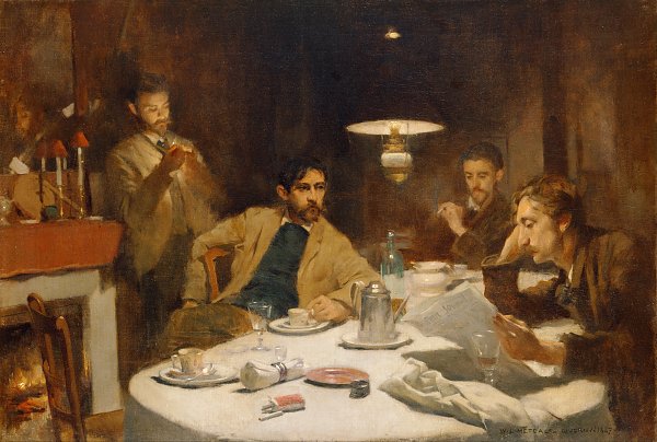 Willard Leroy Metcalf The Ten Cent Breakfast Wandbild