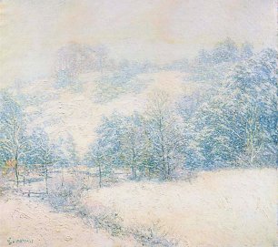 Willard Leroy Metcalf The Winter s Festival Wandbild