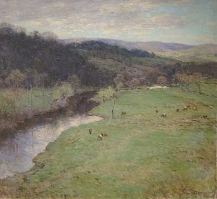 Willard Leroy Metcalf Valley in Spring Wandbild