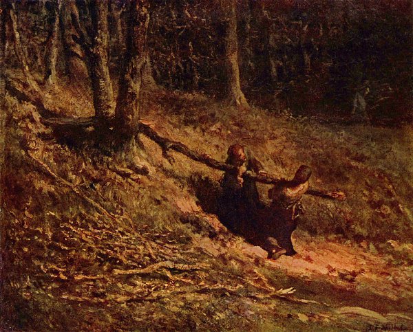 Jean Francois Millet Brushwood collectors Wandbild