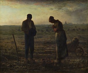 Jean Francois Millet El Angelus Wandbild