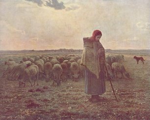 Jean Francois Millet Pastora Wandbild