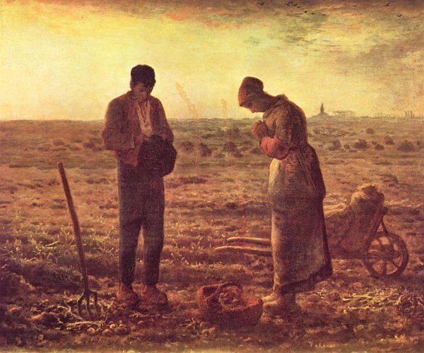 Jean Francois Millet The Angelus Wandbild