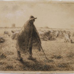 Jean-Francois-Millet-The-Shepherd
