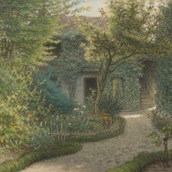 Jean-Francois-Millet-Theodore-rousseaus-house-in-Barbizon