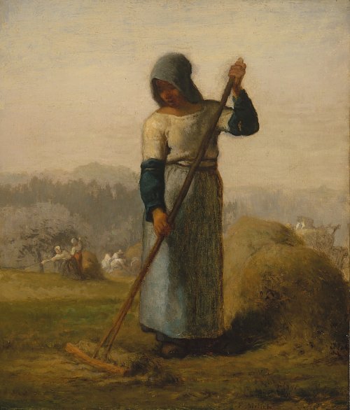 Jean Francois Millet Woman with a Rake Wandbild