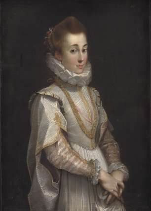 Barocci Frederico Portrait of a Young Lady Wandbild