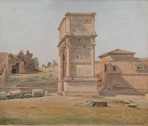 Constantin Hansen The Arch of Titus in Rome Wandbild