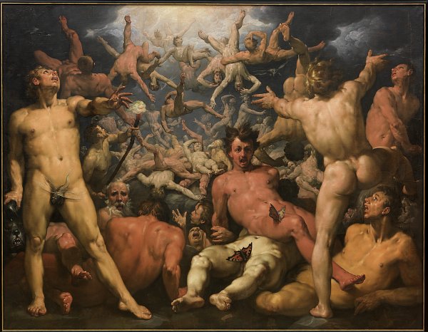 Cornelisz van Haarlem The Fall of the Titans Wandbild