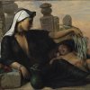 Elisabeth-Jerichau-Baumenn-An-Egyptian-Fellah-Woman-with-her-Baby