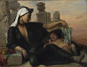 Elisabeth Jerichau Baumenn An Egyptian Fellah Woman with her Baby Wandbild