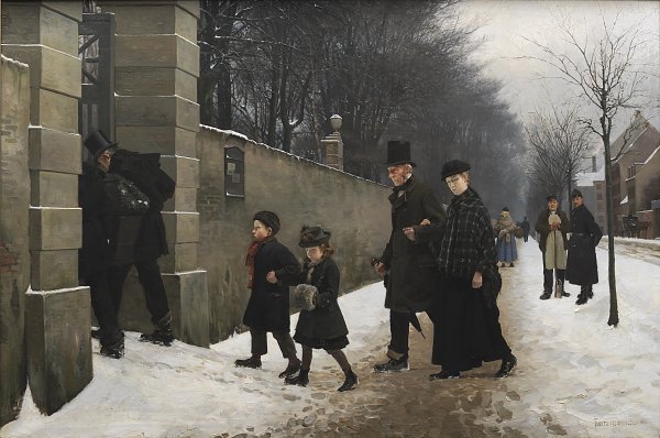 Frants Henningsen A Funeral Wandbild