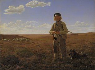 Frederik Vermehren A Jutland Sheperd on the Moors Wandbild