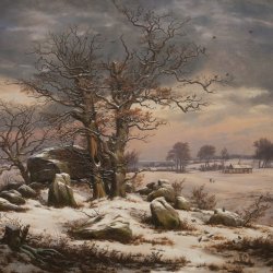 J-C-Dahl-Winter-landscape-Near-Vordingborg.