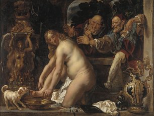 Jacob Jordaens Susanna and the Elders Wandbild