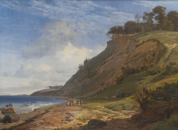 Johan Thomas Lundbye A Danish Coast View from Kitnaes on Roskilde Fjord. Zealand Wandbild