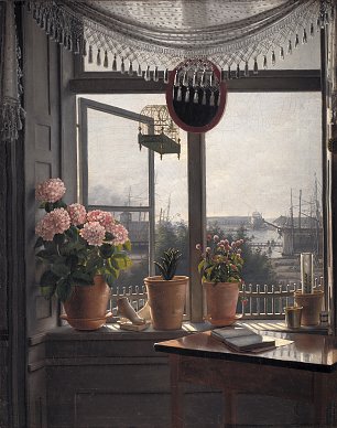 Martinus Rorbye View from the Artists Window Wandbild