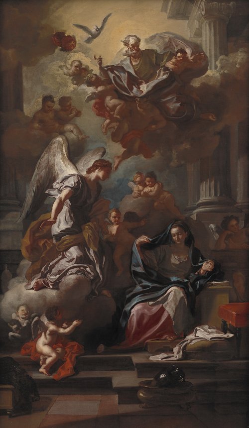 Solimena Francesco The Annunciation Wandbild