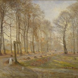 Theodor-Philipsen-Late-Autumn-Day-in-the-Jaegersborg-Deer-Park-North-of-Copenhagen