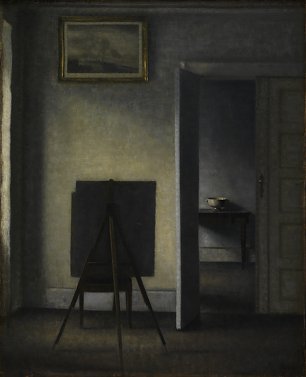Vilhelm Hammershoi Interior with the Artists Easel Wandbild