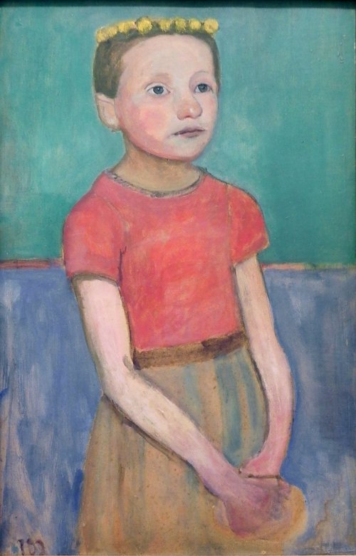 Paula Modersohn Becker Portraet eines italienischen Maedchens Wandbild