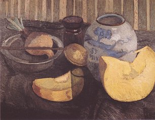 Paula Modersohn Becker Stillleben mit Kuerbis Wandbild