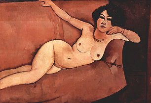 Amedeo Modigliani Akt auf Sofa Almaiisa Wandbild