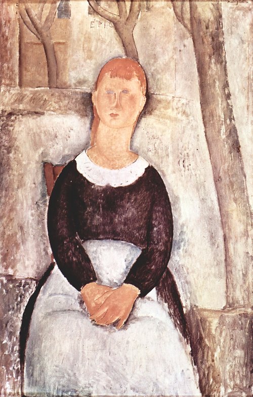 Amedeo Modigliani Die schoene Drogeristin Wandbild