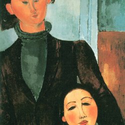 Amedeo-Modigliani-Jacques-Lipchitzs-und-seine-Frau