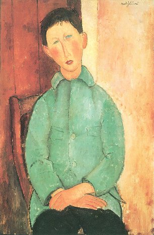 Amedeo Modigliani Junge in blauer Jacke 1 Wandbild