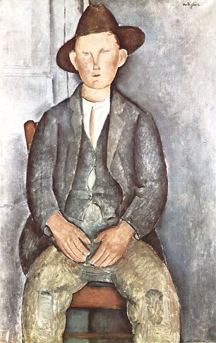 Amedeo Modigliani Junger Bauer Wandbild