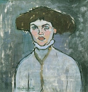 Amedeo Modigliani Kopf einer jungen Frau Wandbild