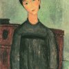 Amedeo-Modigliani-Maedchen-mit-schwarzer-Schuerze