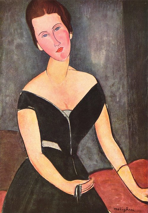 Amedeo Modigliani Portrait der Frau van Muyden Wandbild