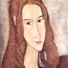 Amedeo-Modigliani-Portrait-der-Jeanne-Hebuterne-Kopf-im-Profil