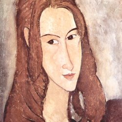 Amedeo-Modigliani-Portrait-der-Jeanne-Hebuterne-Kopf-im-Profil
