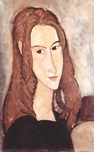 Amedeo Modigliani Portrait der Jeanne Hebuterne Kopf im Profil Wandbild