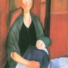 Amedeo-Modigliani-Sitzende-Frau-mit-Kind