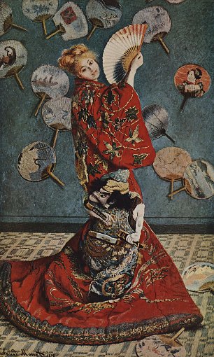 Claude Monet Camille im japanischen Kleide Wandbild
