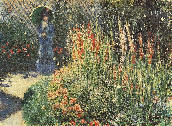 Claude Monet Gladiolen Wandbild
