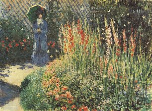 Claude Monet Gladiolen Wandbild