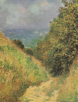 Claude Monet Hohlweg bei Pourville 2 Wandbild