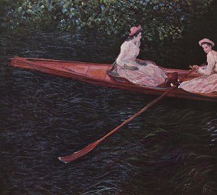 Claude Monet Kahnfahrt auf der Epte Wandbild