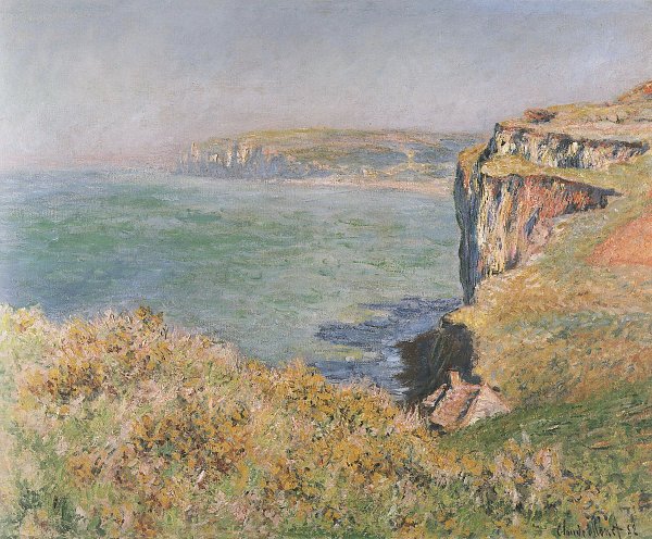 Claude Monet Klippen bei Varengeville Wandbild