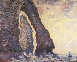 Claude Monet La Porte d Aval und die Nadel bei Etretat Wandbild