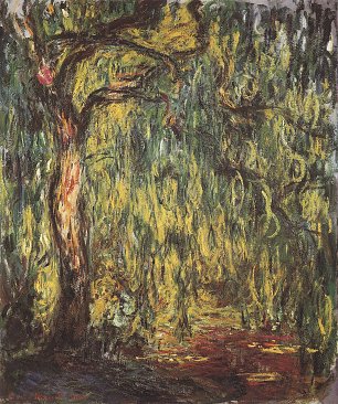 Claude Monet Landschaft Trauerweide Wandbild