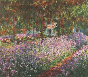 Claude Monet Monets Garten ei Giverny Wandbild
